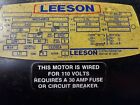 M6c34db7a 114130.00 Leeson Electric Duty Motor Rpm Shaft