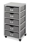 6426-8083-gn-bb Whitmor New Multipurpose Storage Cart With Removable Bins 38861648796