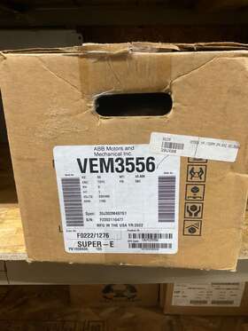 5k36pnb116g Abb New / Baldor Vem3556 Super-e Motor 1hp 1155rpm 3ph 230/460v 60hz 56c