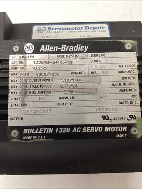 1326ab-b420e-m2l Allen-bradley 1326ab-b410j-21 Stator Only M-824