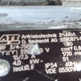 2380871-80 Atb 3m0 4.0 Hp Induction Motor Three Phase Ac 400v 50hz 1720rpm