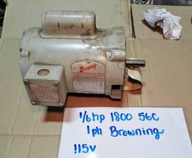 2987-158 Baldor 1/6hp 1800 56c 1ph Browning Electric Motor
