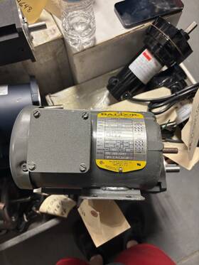 33-870-423 Baldor M3355 Ac Motor 1/6hp 1725 Rpm 230/460v 3ph 42 Frame 3/8 Inch Shaft Used