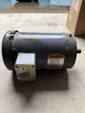 35a03-2670 Baldor 3 Hp Phase 200 Volt 3450 Rpm 145tc Frame Electric Motor