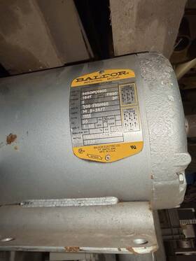 36d907x496g5 Baldor Industrial Motor 5 Hp 208/230/460v 3 Phase 1725 Rpm Induction