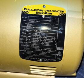36k220t Baldor Ballon Relience Motor 3 Phase 5 Hp 139g2