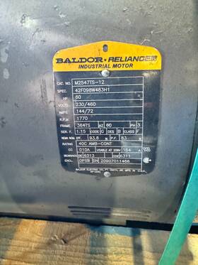 42f098w483h1 Baldor M2547ts-12 Spec 60hp 1770rpm 3ph 60hz 364ts 4252m Opsb