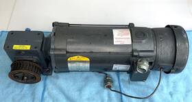 F713-5-b5-g Baldor Cdpt3455 Motor 1 Hp Dc Tachometer Tach Boston Gear Reducer