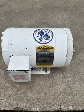 Cdwm3541 Baldor 3 Phase Motor 3/4 Hp Sold As Is For Parts/repair