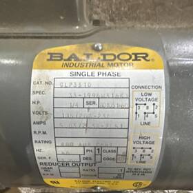 Glp3310 Baldor Single Phase Induction Motor 1/4 Hp 115/208/230v 60hz Ac
