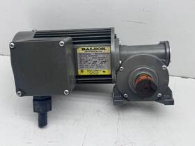 Gm2503 Baldor Right Angle Gearmotor 84rpm 155in/lb 3-phase Works But Oil Leak