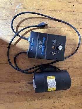 J1596030 Baldor Motor 90vdc 2.6a 1/4hp With Speed Controller 120v Tested