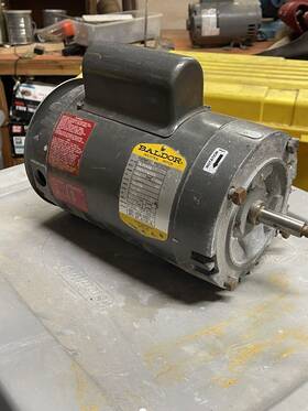 Jl1317a Baldor Euc Electric Motor 2 Hp 3450 Rpm 1ph 60 Hz 56j 115/230 5/8 Inch