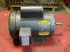 L3507m Baldor 3/4hp Electric Motor 115/230v 1ph 1725rpm Fr 56