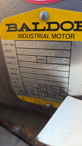 M2514t Baldor 20hp 3600 254t 230/460v Odp