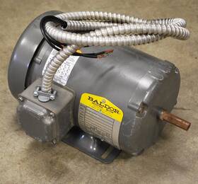 N3454 Baldor Hp 1/4 Rpm 1800 Frame 48 230/460 Vac 1.3/.65 Amps - Used