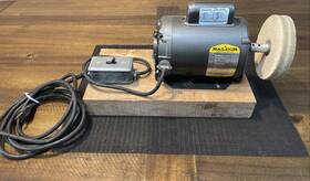 Rl1203a Baldor Electric Motor 1/4 Hp 1725 Rpm With Polisher Wheel Base Mount