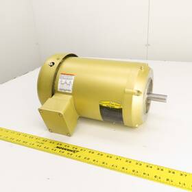 Vem3613 Baldor 5hp Ac Electric Motor 3450rpm 208-230/460v 3ph 184c Frame Tested