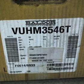 35w819p674h1 Baldor Vuhm3546t Blador Spec#35w819p674h1 Hp 1 Rpm 1750 Frame 143tc - New