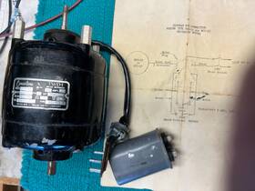 Nci-33 Bodine/concertone Two Speed Ac Motor 115v Reversable 1/50 Hp At 1080 Rpm 3/8 Inch Shaft