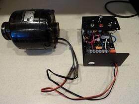 Nsh-54 Bodine Electric Motor Variable Speed 1/8 Hp W New Kbmd 240d Dc Cont