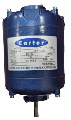 Cub7510b Carter 1/10 Horsepower Electric Motor. 115vac Tested Working