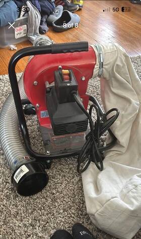 94029 Central Machinery Dust Collector 1 Hp 12 Gallon 35 Micron 914 Cfm Wheels