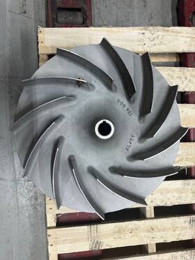 192-00303-000 Cleaver Brooks 78 Inch Cble-700-300 Blower Motor Impeller 19-1/4 Dia 1.375 Bore