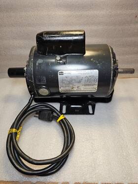 113.12201 Craftsman Vtg Table Saw Motor 1 Hp 3450 Rpm 115/230v Double Shaft