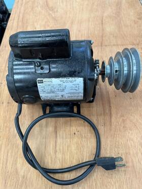 113-1289 Craftsman Sears Capacitor Start Ac Motor And Pulley Lathe Band Saw Drill Press