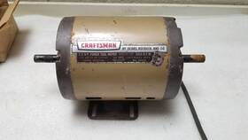 397.19821 Craftsman 1/2 Hp Electric Motor 3450 Rpm And 5/8 Inch Dual Shaft