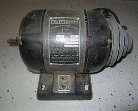 S-4620 Craftsman Vintage Motor 110v Electric 1/2 Hp 1750 Rpm Dual Shaft- Reversible