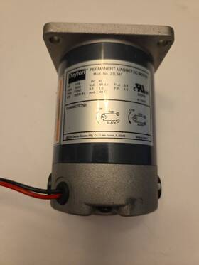 23l387 Dayton 1/19 Hp 3000 Rpm 90vdc Permanent Magnet Dc Motor