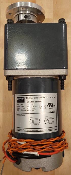 23l545 Dayton 23l405 Permanent Magnet Dc Motor 24 Vdc With Parallel 9 1 Gearbox