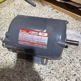 2n103n Dayton Electric Motor 1/2hp 1725/1425 Rpm 3 Phase