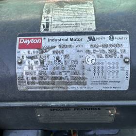 3kx03 Dayton 5 Hp Industrial Motor Model