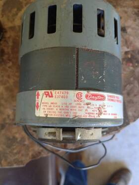 3m580 Dayton 1/10hp 1550rpm 115v 60hz 3.3amp