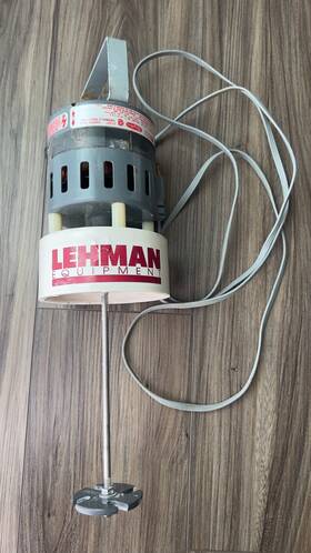 3m757a Dayton Shaded Pole Motor Mixer With Lehman Equipment Mixing Shaft