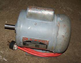 4k936 Dayton 1725 Rpm Electric Motor 1/3 Hp 1 Ph Frame 56 115/230 V