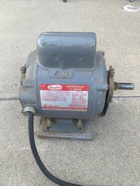 5k452b Dayton Usa Model Electric Motor 1/2 Hp 5/8 Inch Shaft 1725 Rpm 115/230 V