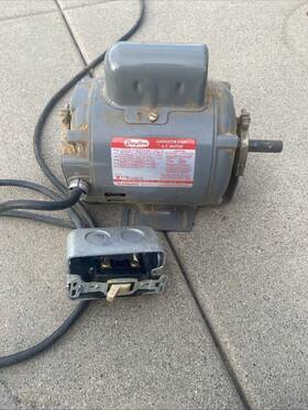 5k458b Dayton 3/4 Hp Motor Used. Single Phase. 1725 Rpm Model 5/8 Pulley Shaft