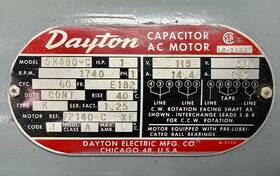 5k480 Dayton Motor Free Same Day Shipping Via Ups Ground Service