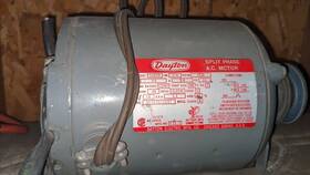 5k9118 Dayton Vintage Model Motor 1/4 Hp Single Phase