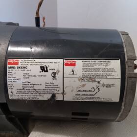5k934c Dayton Ac Gearmotor 1/4 Hp 115v 12 Rpm 60hz 3.5a Gear Motor - Untested