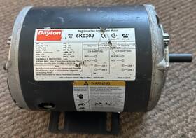 6k030j Dayton Split Phase Fan And Blower Motor 1/3 Horsepower 115v Ph 1 Rpm 1725