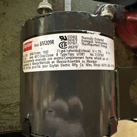 8m209r Dayton 1/30 Hp Motor 1550 Rpm
