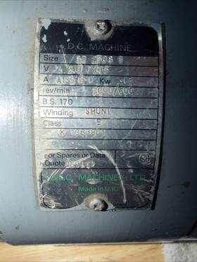3000-60 Dc Machine D.c. Electric Motor/bd 2508 B/a21 F235/3000-60