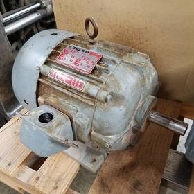 208-220 Delco B6650a1 Motor 3 Hp 1765 Rpm 213 Frame 208-220/440v Phase - Used
