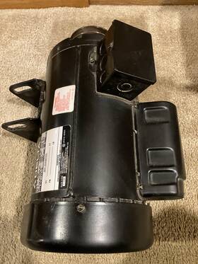 83-654 Delta Unisaw 3 Hp Single Phase Motor 3450 Rpm Right Tilt