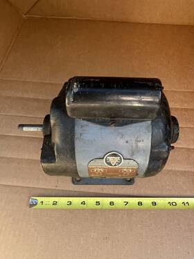 62d161 Delta Milwaukee 1/3 Hp Single Phase Electric Motor 2850 Rpm 1/2 Inch Shaft 115/230 V